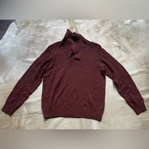 Joseph Abboud Maroon Turtleneck Sweater